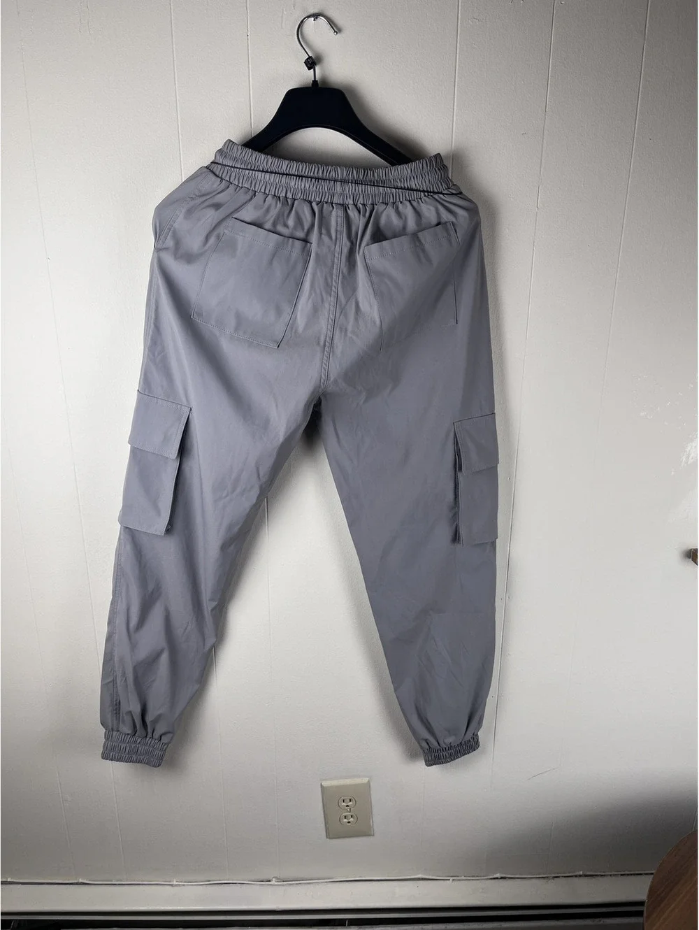 Sixth June NYLON Tech Cargo Jogger Pants Grey Men's Small